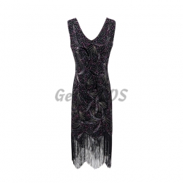 Halloween Costumes 1920s Fringe Vintage Long Skirt