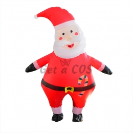 Inflatable Costumes Tilted Head Santa