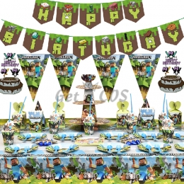 Tableware Cartoon Minecraft Printing Kit