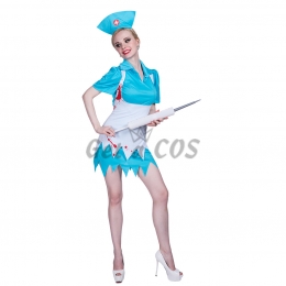 Women Halloween Costumes Zombie Nurse Outfit