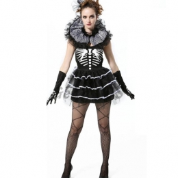 Skeleton Costume Sexy For Women Skirt