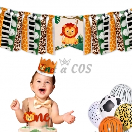 Birthdays Decoration Lion Pull The Flag