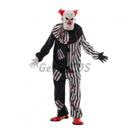 Adults Halloween Costumes Ugly Clown Jumpsuit
