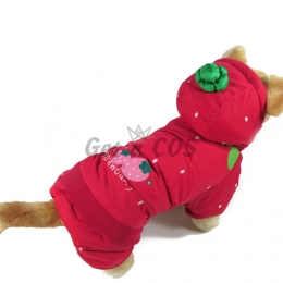 Pet Halloween Costumes Strawberry Pattern