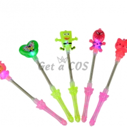Birthdays Decoration Glowing Cartoon Whistle Stick