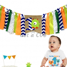 Birthdays Decoration Monster Pull The Flag