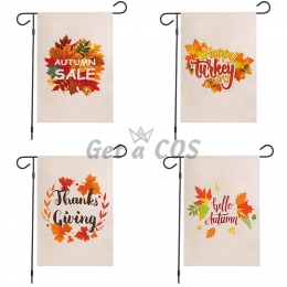 Garden Flags Autumn Maple Leaf Series Pattern