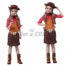 80s Costumes Cowboy Girls Dress