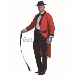 Men Halloween Costumes Circus Conductor Set