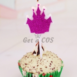 Birthdays Decoration Rose Red Castle Candle