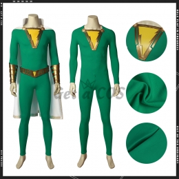 Hero Costumes Shazam Freddy Freeman Green - Customized