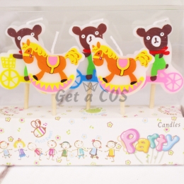 Birthdays Decoration Trojans And Bear Candle