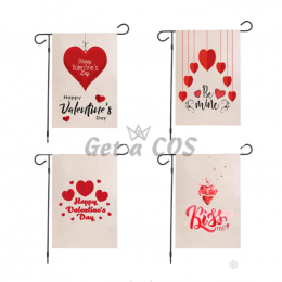 Garden Flags Love Pattern Valentine's Day