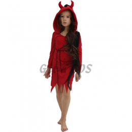 Devil Halloween Costumes Black Silk Chain Suit
