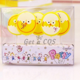 Birthdays Decoration Cute Egg Shape Candle