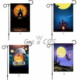 Garden Flags Halloween Horror Style Pattern