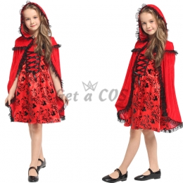 Little Red Riding Hood Costumes Black Pattern