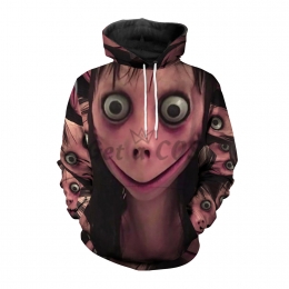Adults Halloween Costumes Big Eyes Hooded Sweatshirt