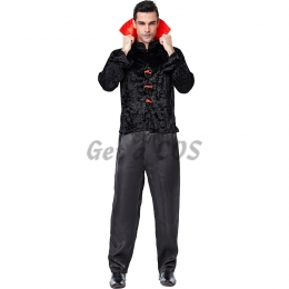 Men Scary Halloween Vampire Costumes Chinese Style