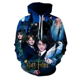 Movie Character Costumes Kids Harry Potter 3D Pattern
