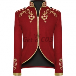 Men Halloween Costumes Palace Gold Embroidery Suit
