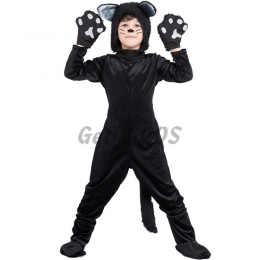 Animal Black Cat Boy Costume