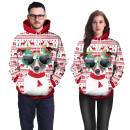 Couples Halloween Costumes Braided Dog Christmas Print