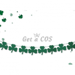 Holiday Decor Lucky Clover Pull The Flag