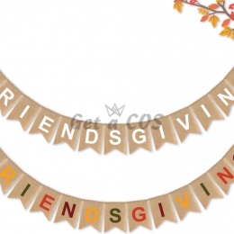 Holiday Decor Thanksgiving Linen Pull The Flag