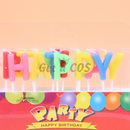 Birthdays Decoration Colorful Alphabet Candles
