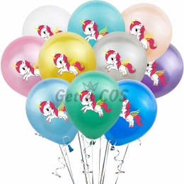Birthday Balloons Solid Color Unicorn Balloon