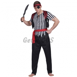 Men Halloween Costumes Cyclops Pirate Outfit
