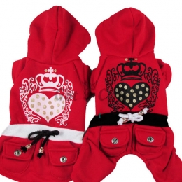 Pet Costumes Red Couple Outfit