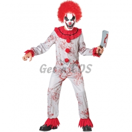 Red Bloodstained Clown Kids Costume