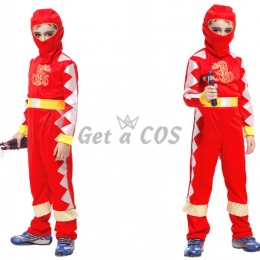 Ninja Costume Fire Dragon Suit