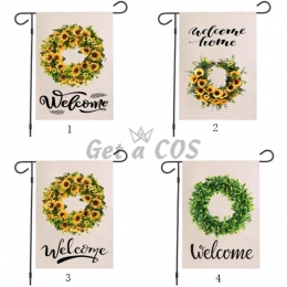 Holiday Decor Fall Wreath Pattern Printing