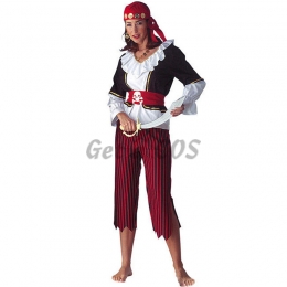 Pirates of the Caribbean Costumes Striped Women Clothes