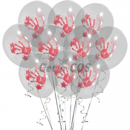 Halloween Decorations Transparent Handprint