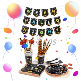 Halloween Decorations Pumpkin Pattern Tableware