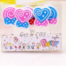 Birthdays Decoration Love Heart Candy Candle