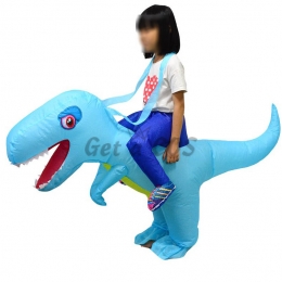 Inflatable Costumes Kids Blue Dinosaur