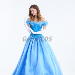 Halloween Costumes Cinderella Snow White Bella Blue Dress