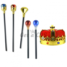 Halloween Decorations Crown Scepter