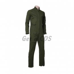 Men Halloween Costumes Top Gun Pilot Suit