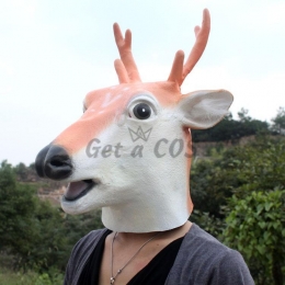 Halloween Decorations Sika Deer Mask