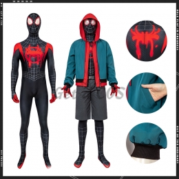 Spiderman Costume Miles Morales Coat - Customized