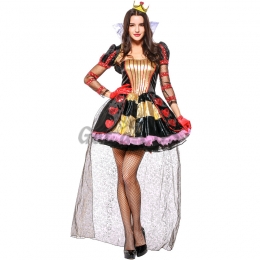 Alice in Wonderland Costume Queen Of Hearts Dress