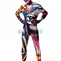 Scary Halloween Costumes Clown Full Coat
