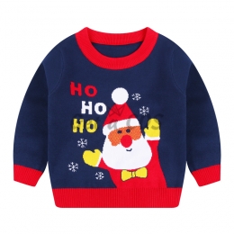 Christmas Sweater Cute Santa Claus Pattern