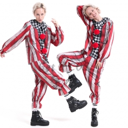 Clown Costumes Red And White Stripes